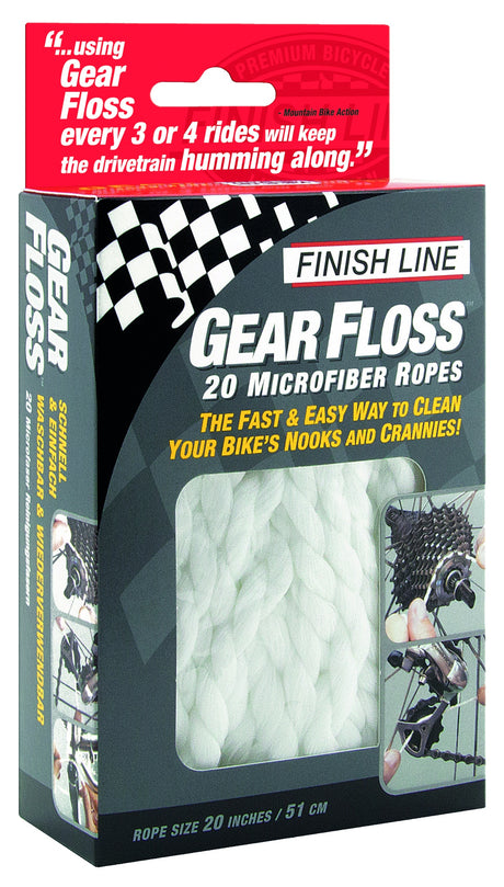 Finish Line fils de nettoyage Gear Floss (20 pièces)