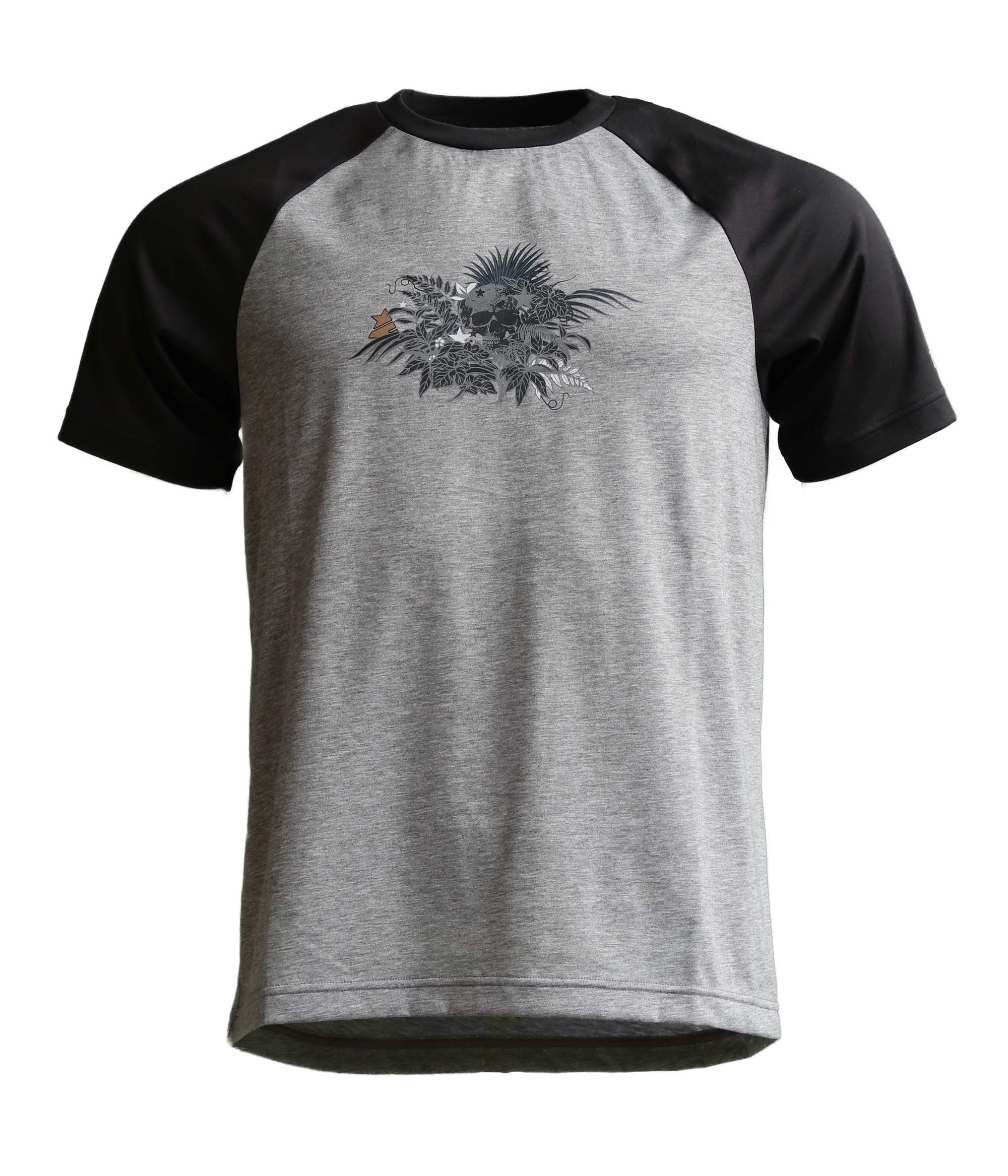 Zimtstern Riderz MTB Tee SS Homme Gun Metal Melange/Pirate Black
