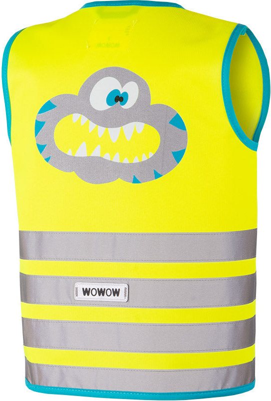 wowow gilet de sécurité Crazy Monster Jacket pour enfants jaune