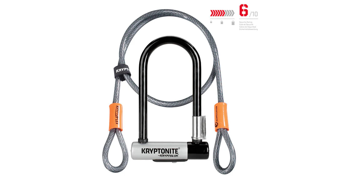 Kryptonite KryptoLok Mini-7 Antivol de vélo + Kryptoflex