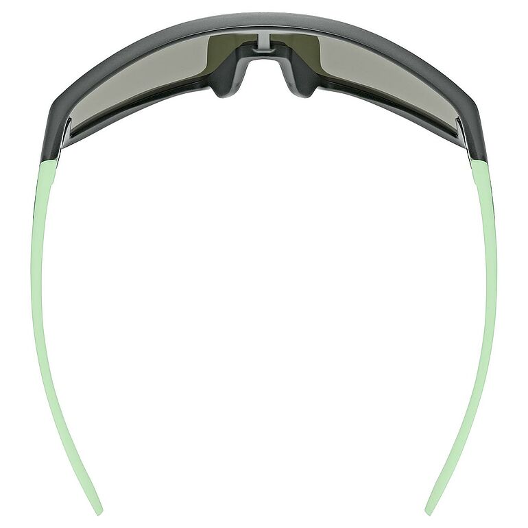 uvex Skyryse Jr. Lunettes de vélo Gris-Vert Mat / Miroir Bleu