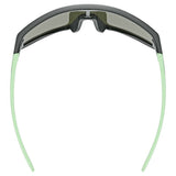 uvex Skyryse Jr. Lunettes de vélo Gris-Vert Mat / Miroir Bleu