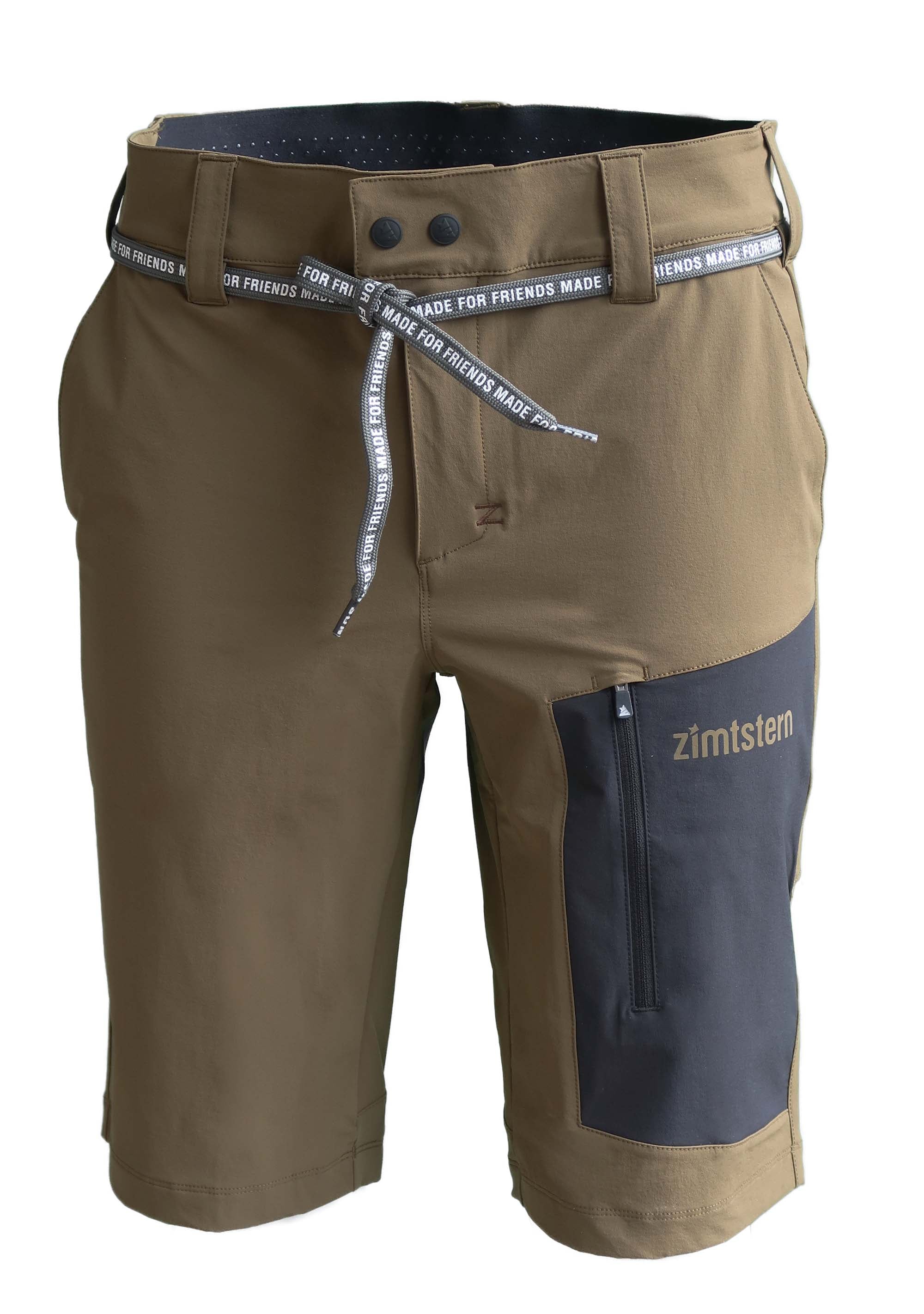 Zimtstern Xalpz Tech Shorts Homme Olive Militaire