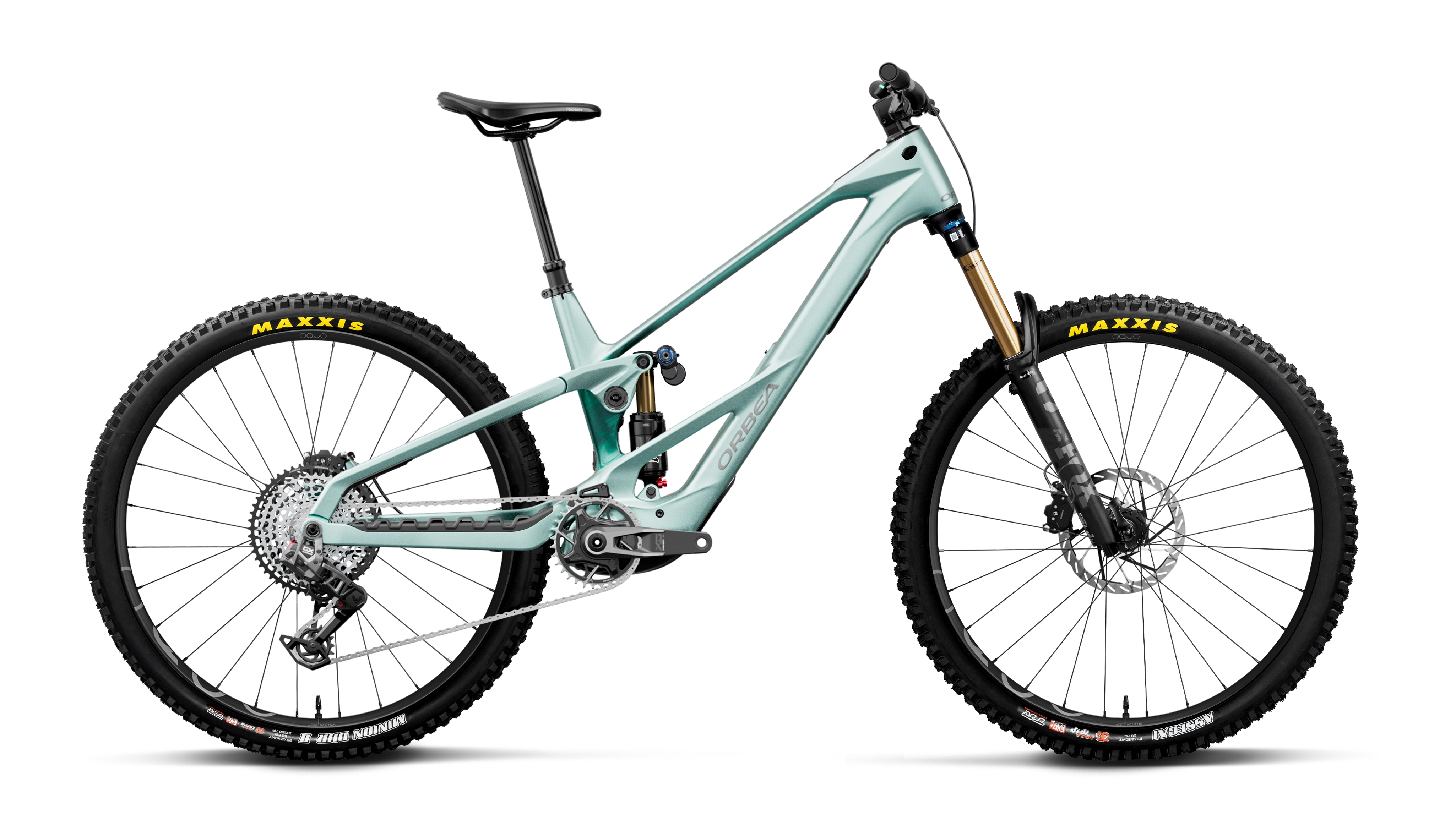 Orbea WILD LT M-TEAM RS Smooth Silver (Mat) - Escape Green C. View (Brillant)