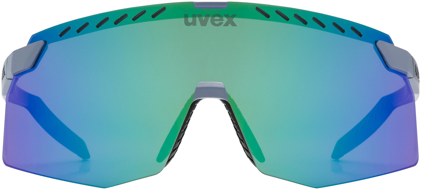 uvex Pace Stage Lunettes de vélo Gris Mat / Miroir Vert