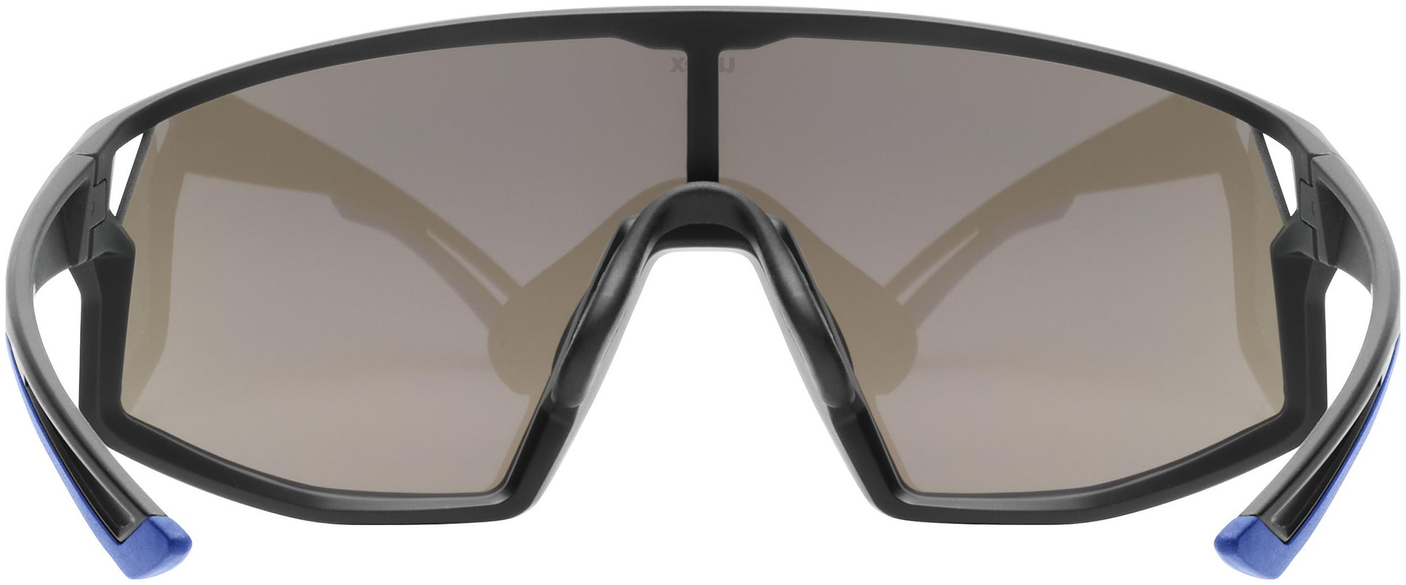 uvex Skyryse Lunettes de vélo Noir Mat / Miroir Bleu