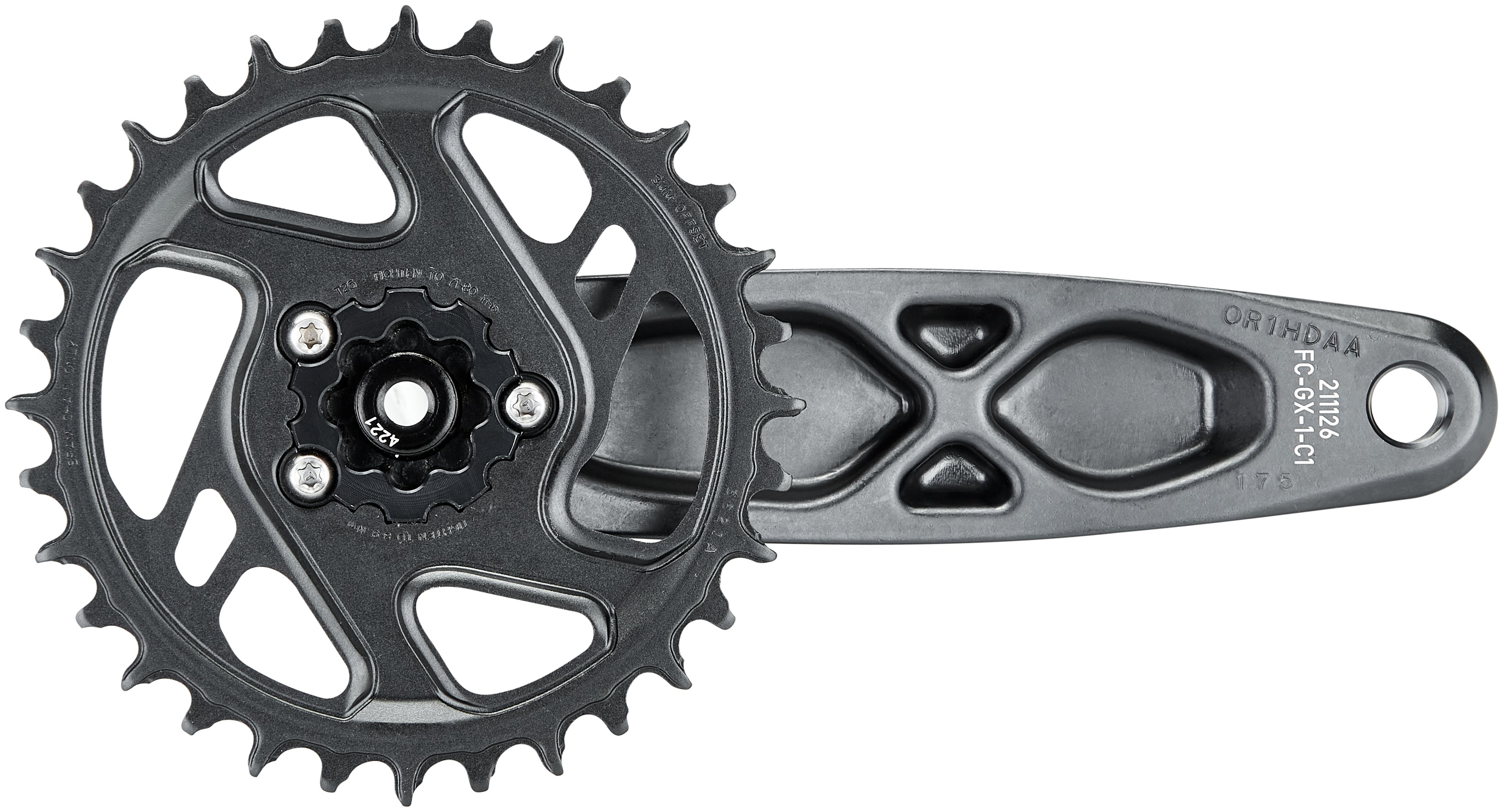 SRAM GX Eagle Boost DUB pédalier 12 vitesses 32 dents DM gris
