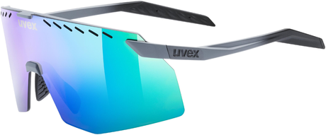 uvex Pace Stage Lunettes de vélo Gris Mat / Miroir Vert