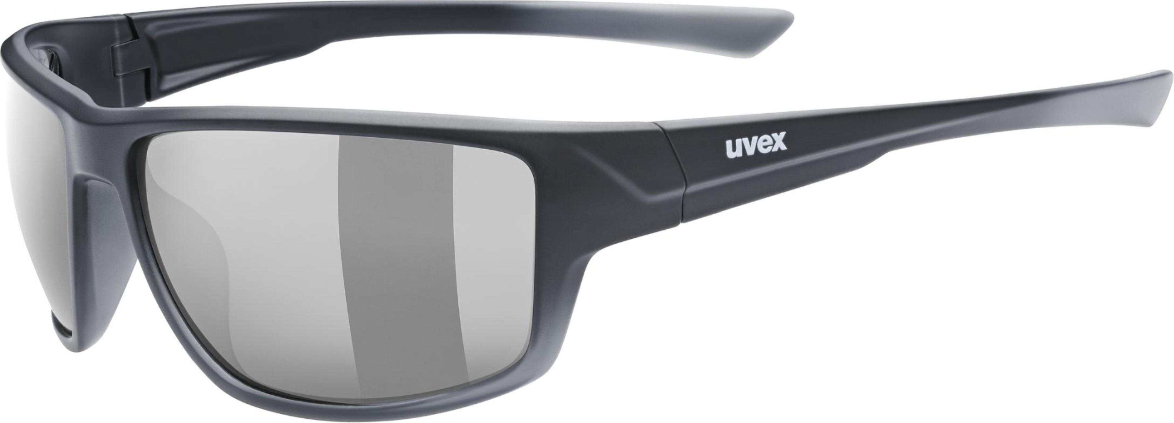 uvex Sportstyle 230 Lunettes de vélo Noir Mat / Lightmirror Silver