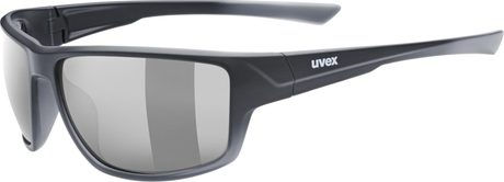 uvex Sportstyle 230 Lunettes de vélo Noir Mat / Lightmirror Silver