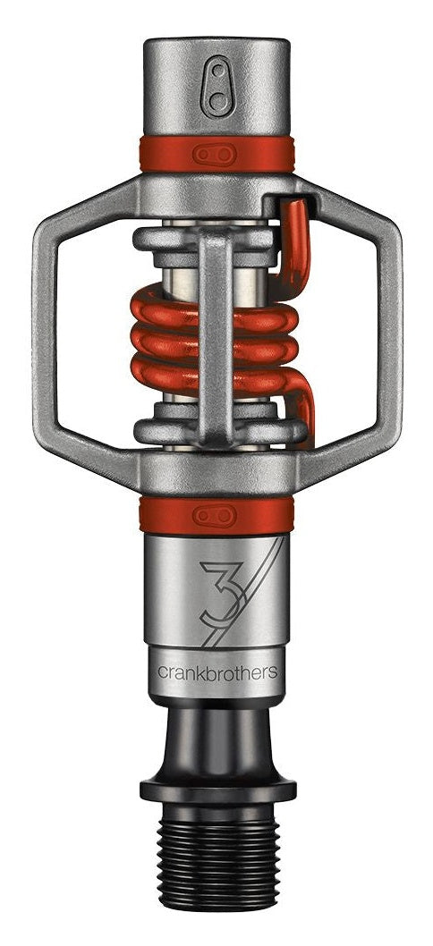 Crankbrothers Eggbeater 3 pédales argent/rouge