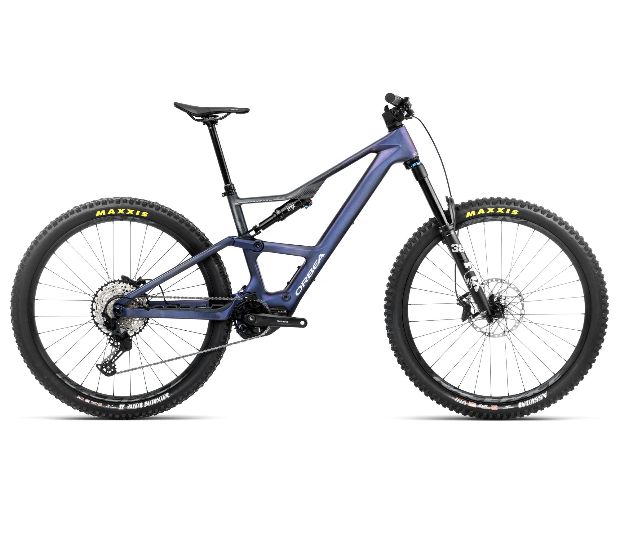 Orbea RISE LT M20 420W Tanzanite Carbon View - Carbone Brut