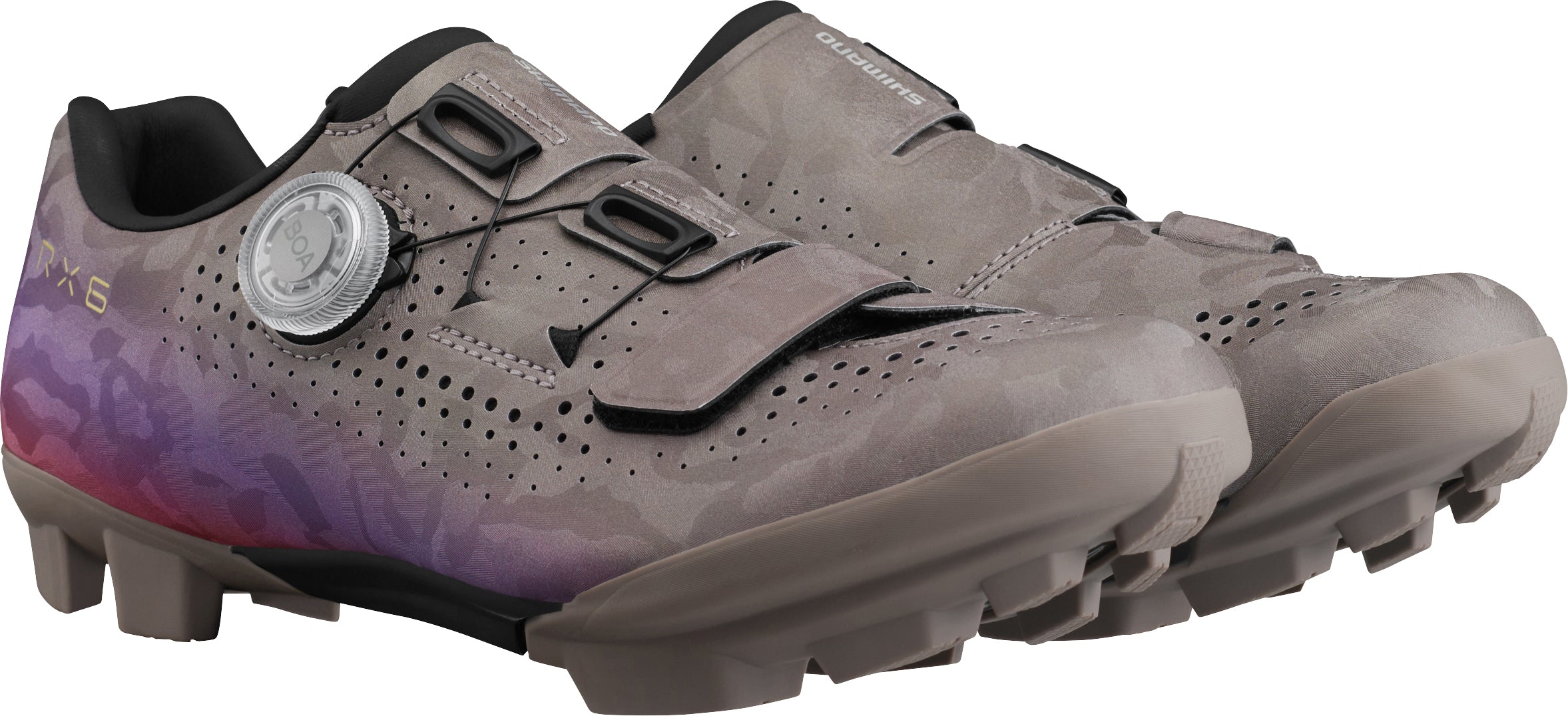 Shimano RX600W Chaussures Gravel Femme gris/violet
