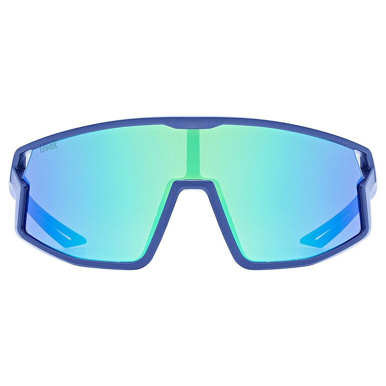 uvex Skyryse Jr. Lunettes de vélo Bleu mat / Miroir vert