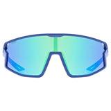 uvex Skyryse Jr. Lunettes de vélo Bleu mat / Miroir vert