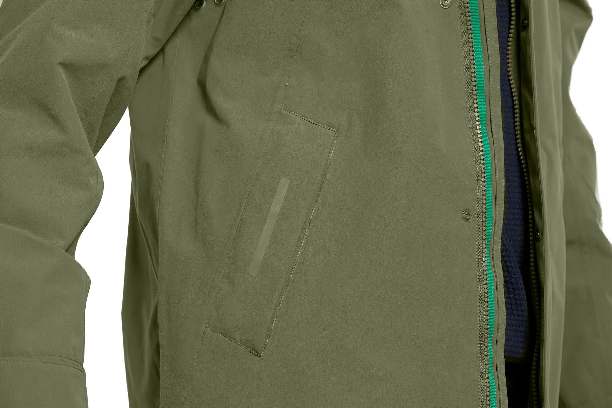 Basil Mosse parka de pluie homme olive
