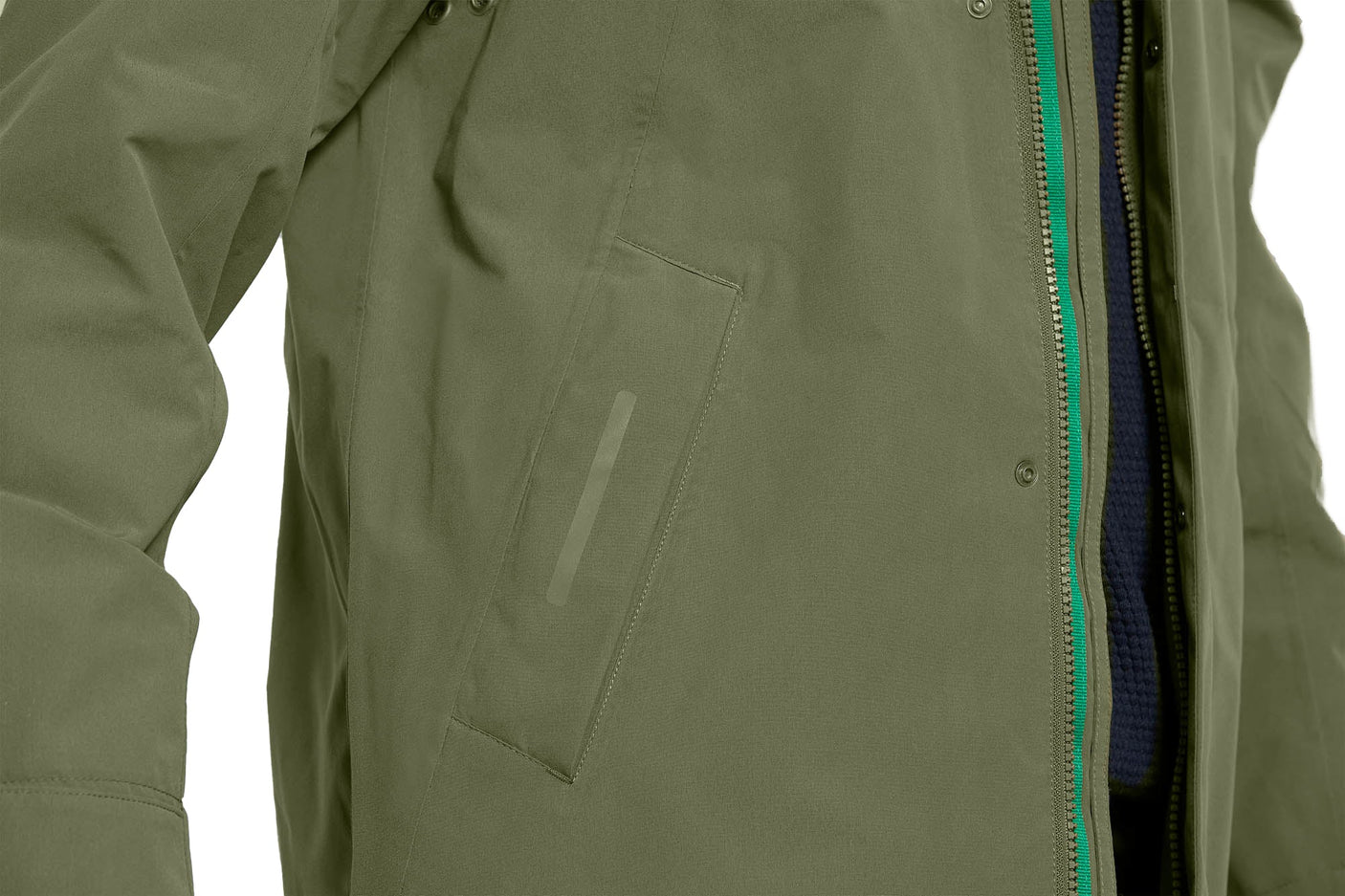 Basil Mosse parka de pluie homme olive