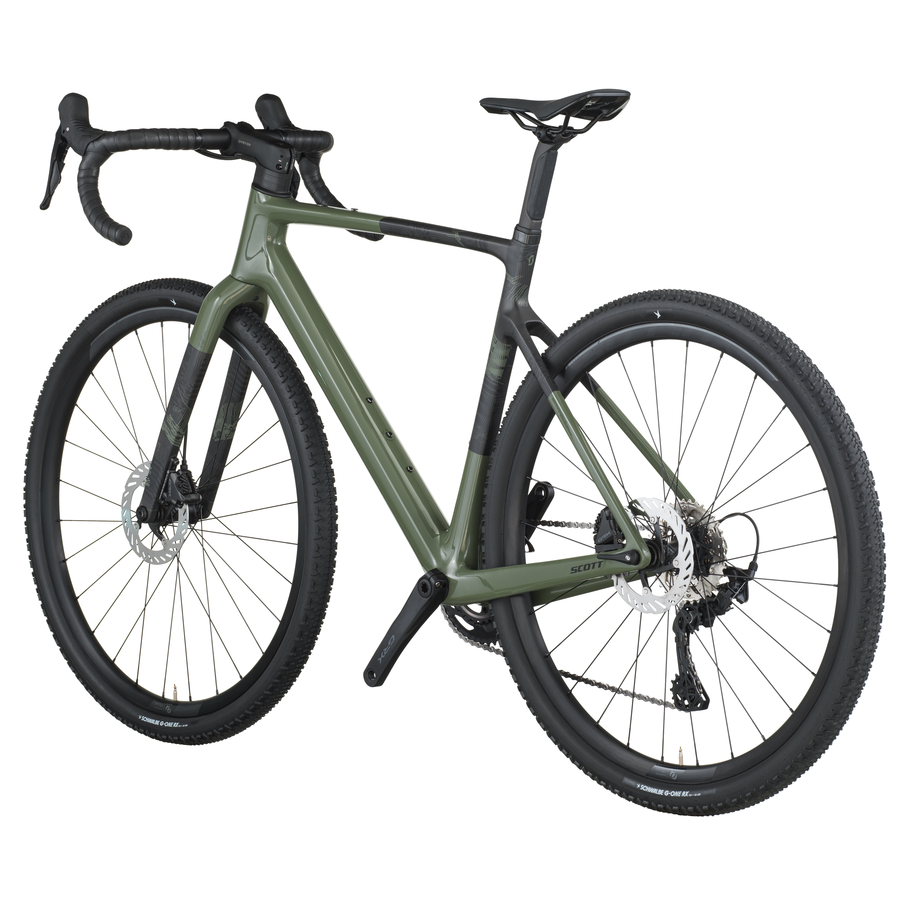 Scott Addict Gravel 40 vert wengé