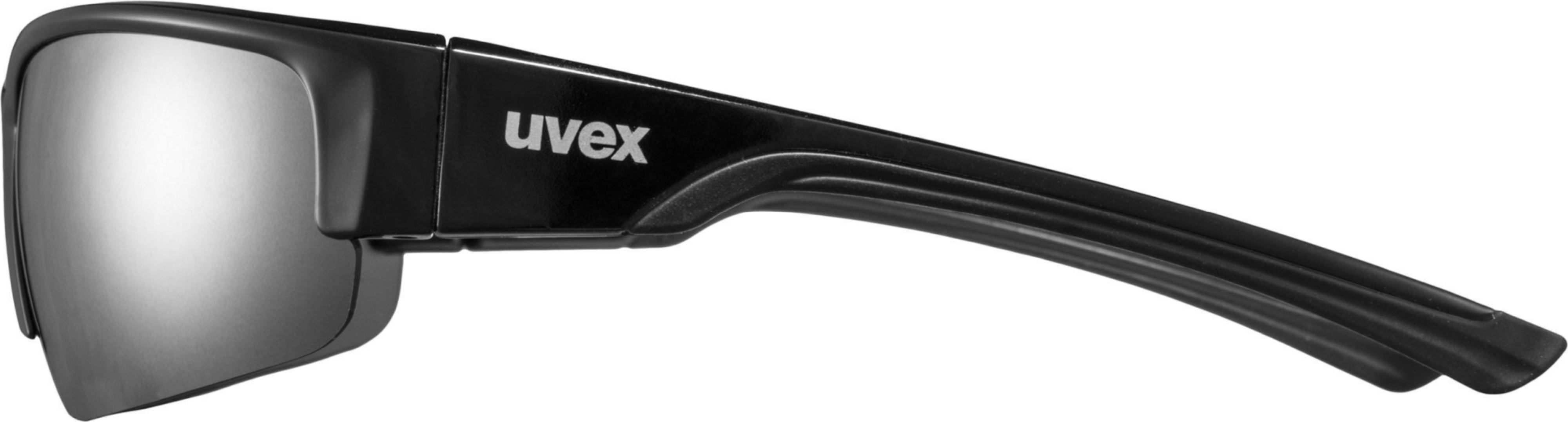 uvex Sportstyle 215 Lunettes de vélo Noir / Lightmirror Silver