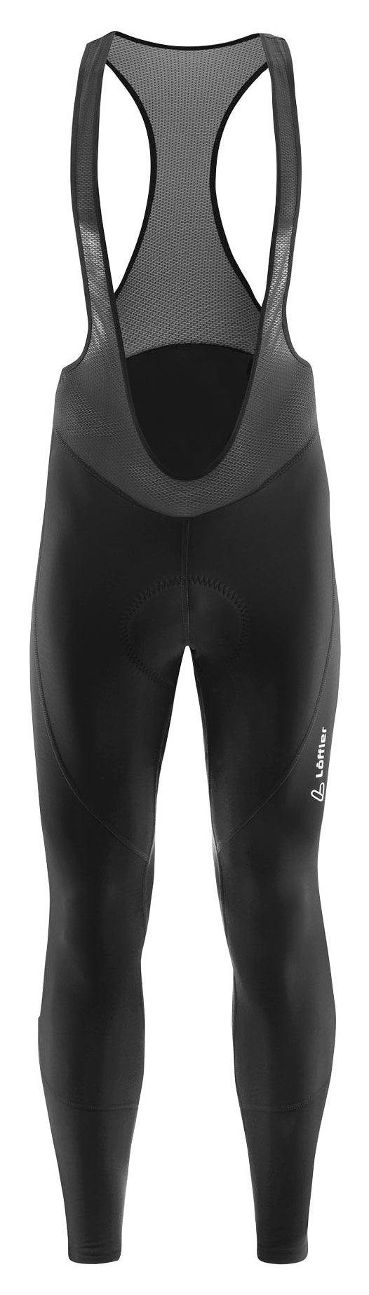 Löffler M Collant à bretelles vélo Thermo Élastique Noir