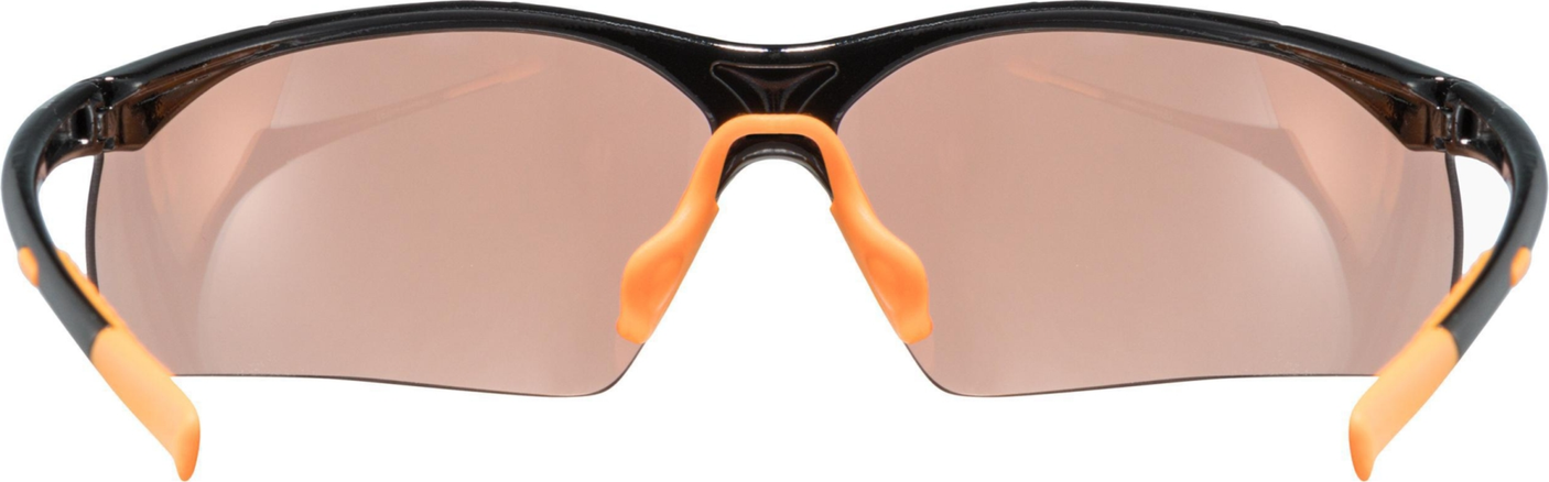 uvex Sportstyle 223 Lunettes de vélo Noir-Orange / Lightmirror Orange