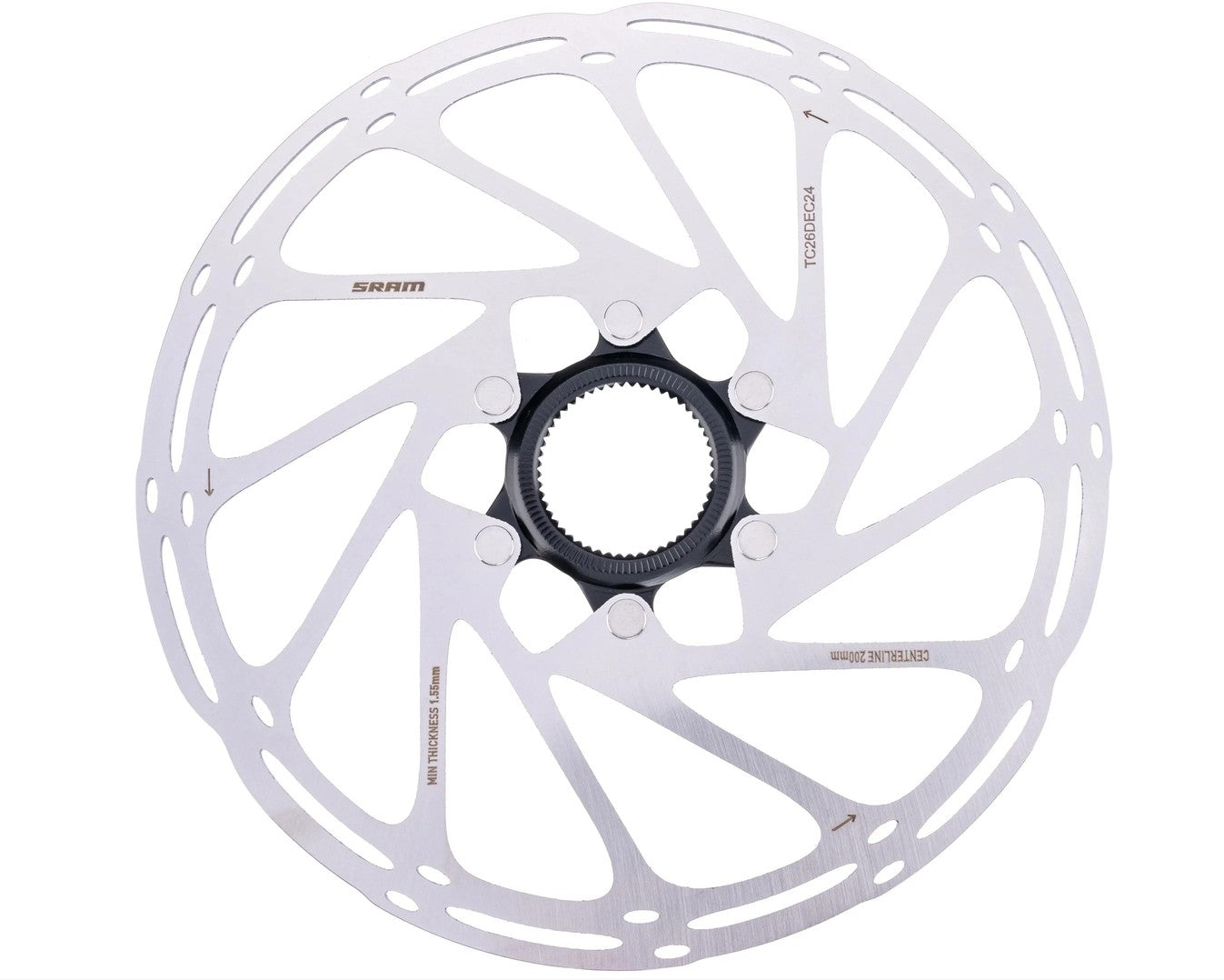 Disque de frein SRAM Centerline Rounded Centerlock avec bague de verrouillage interne