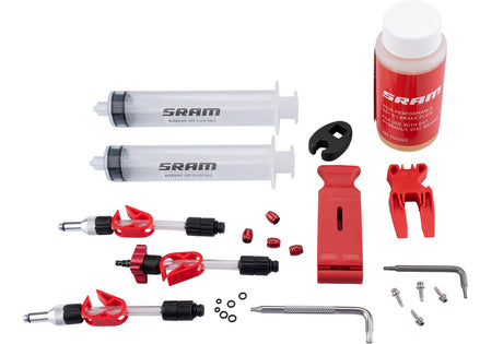 Kit de purge SRAM Standard (DOT) V2 incl. liquide de frein DOT 5.1 transparent/rouge
