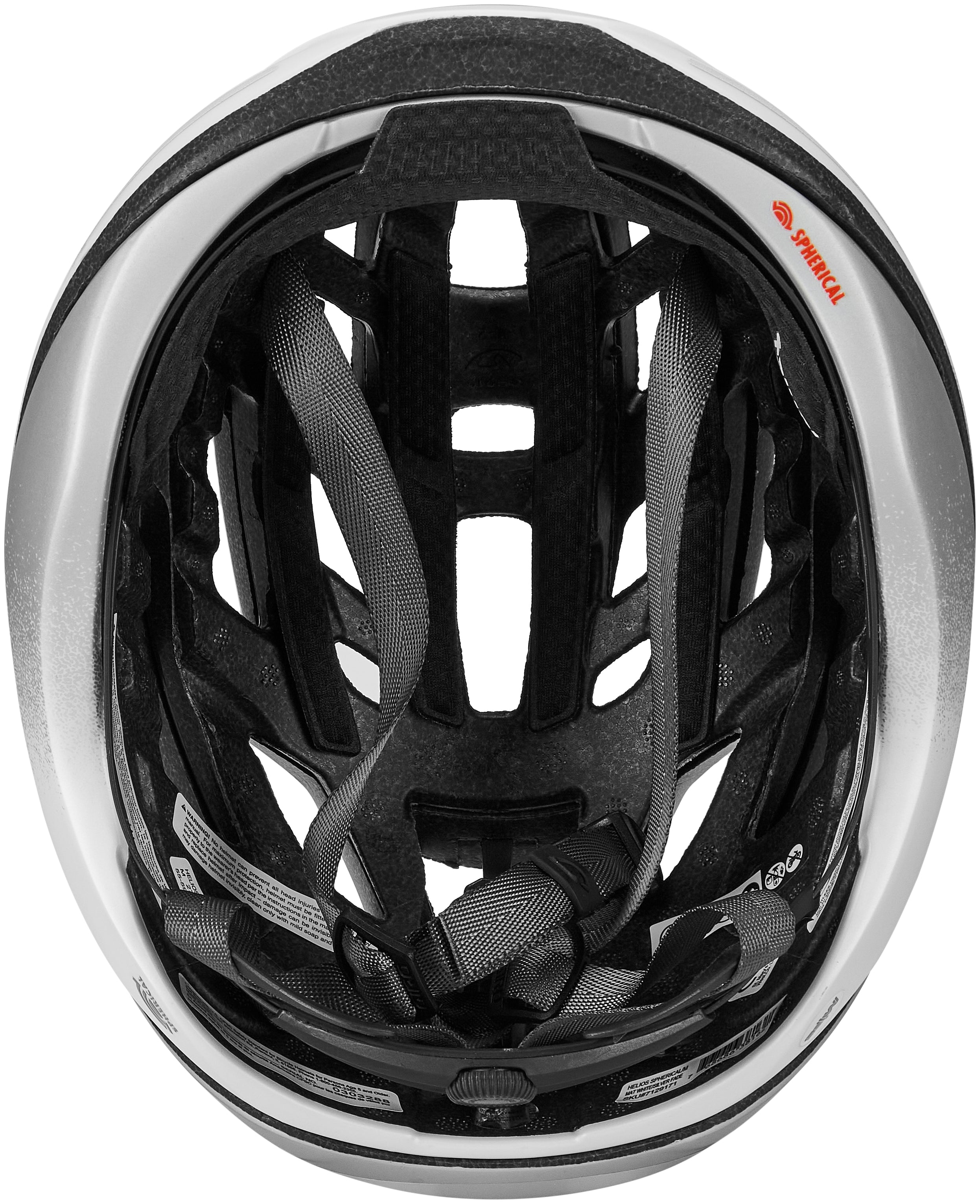 Casque Giro Helios Spherical mat blanc/silver fade