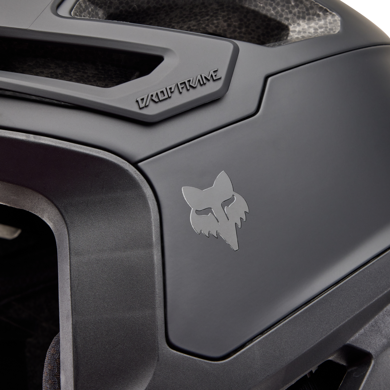 Casque VTT Fox Dropframe Pro Noir Mat Mat