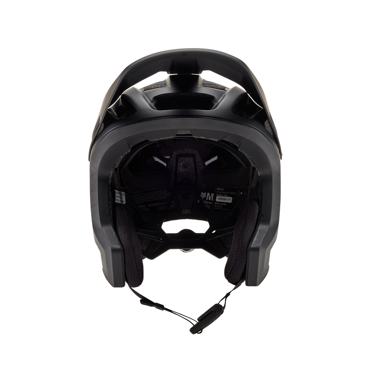 Casque VTT Fox Dropframe Pro Noir Mat Mat