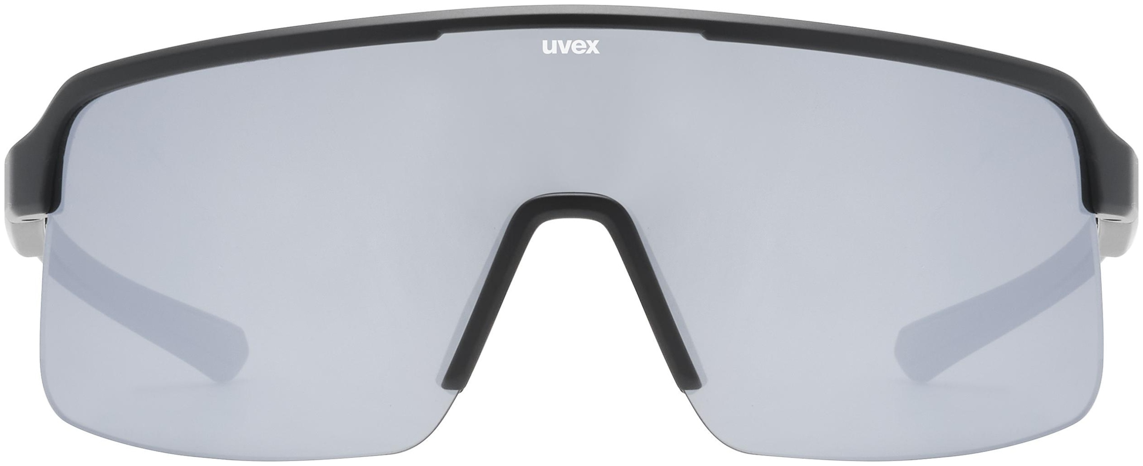 uvex Dyrt Lunettes de vélo Noir Mat / Miroir Argent