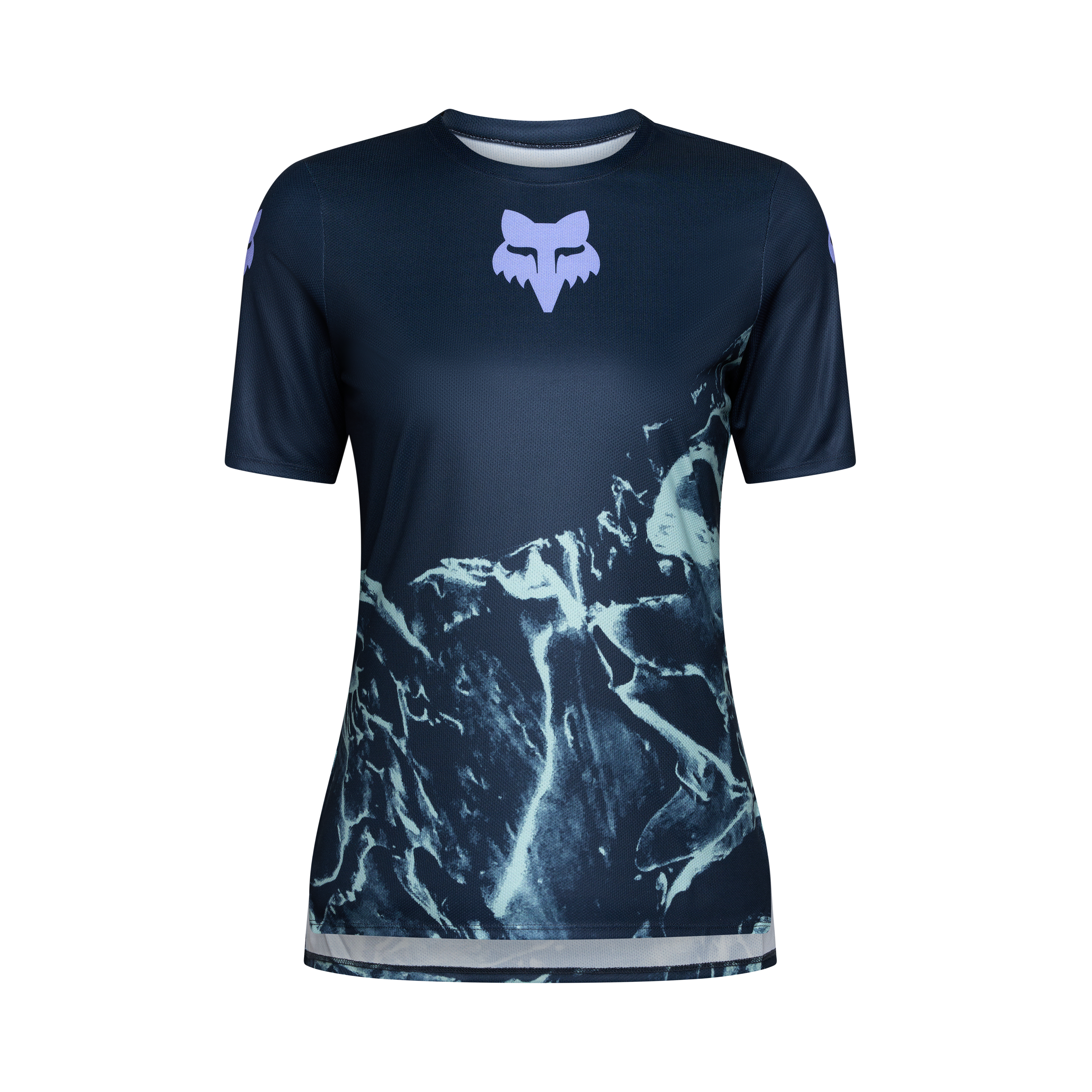 Fox W Ranger SS Maillot Img Print Bleu Arctique