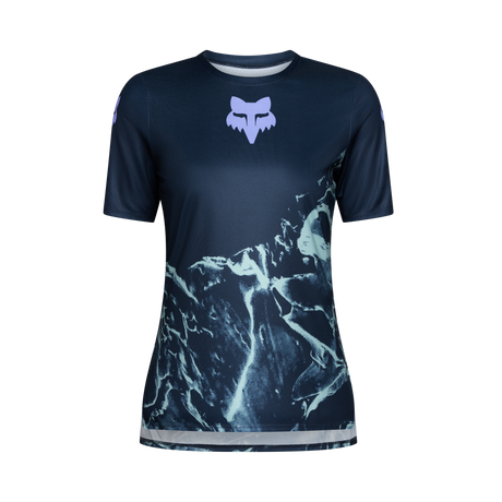 Fox W Ranger SS Maillot Img Print Bleu Arctique