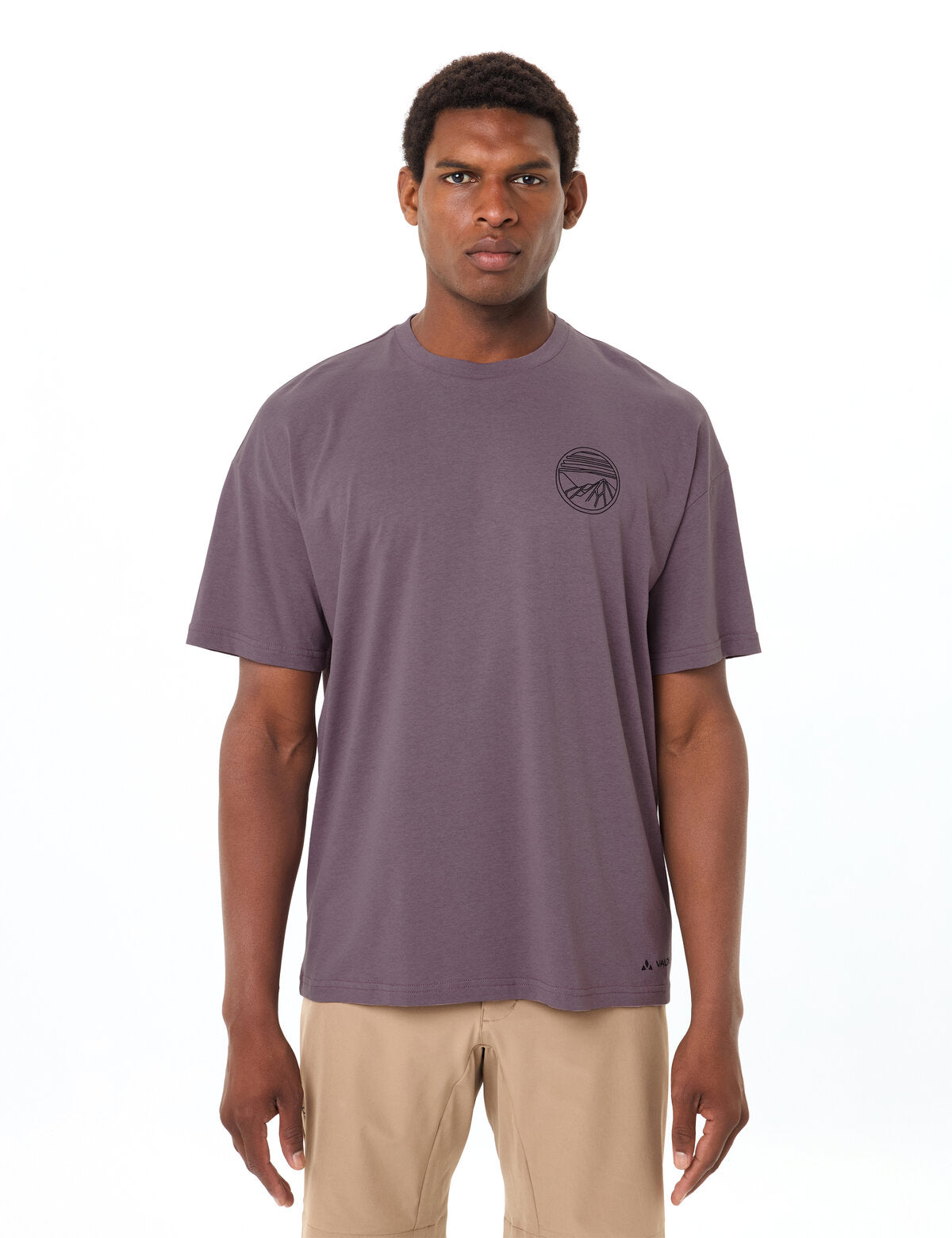 Chemise décontractée cycliste homme VAUDE violet cendré