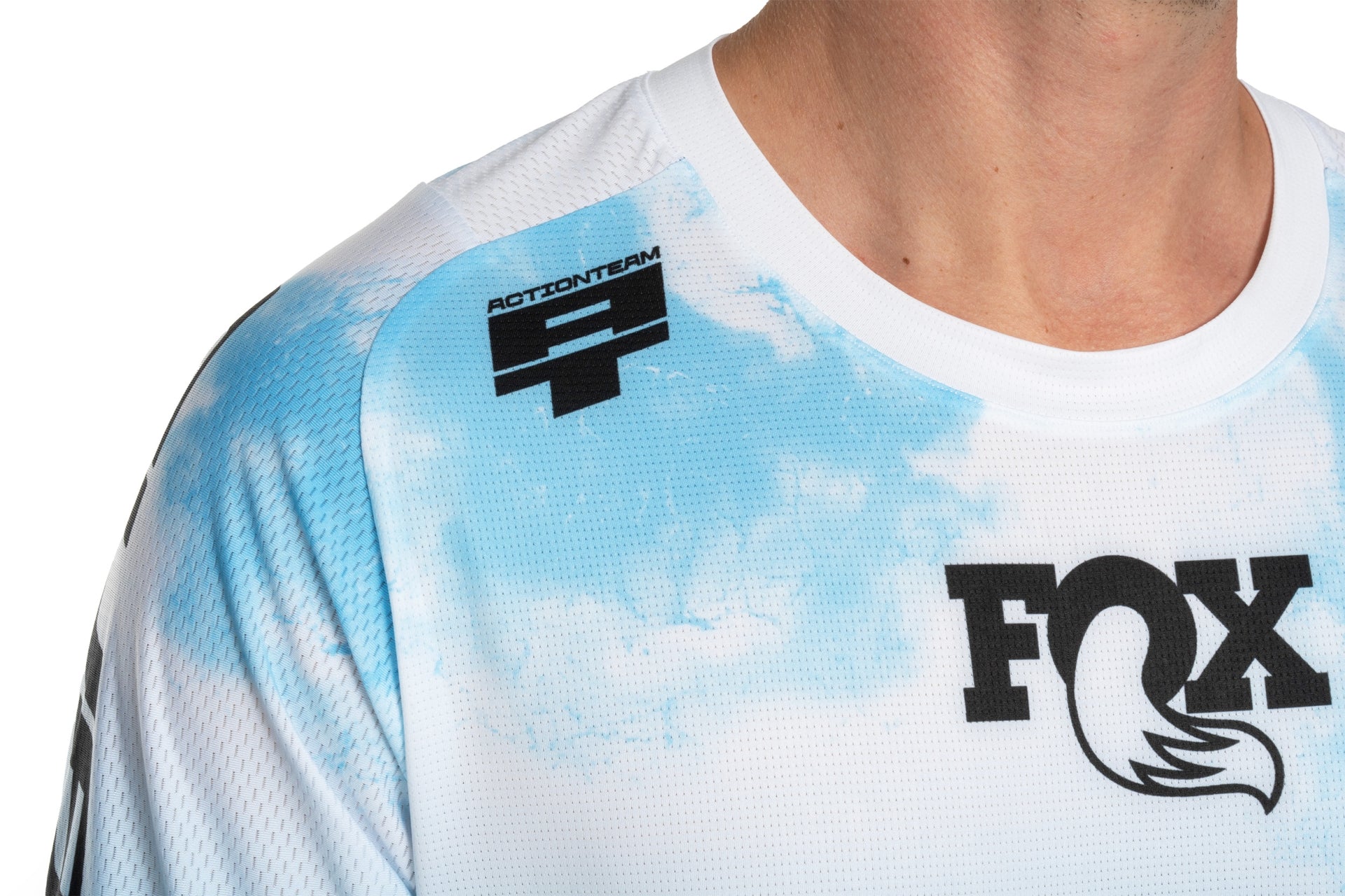 CUBE VTT Maillot X Actionteam manches courtes homme topas blue