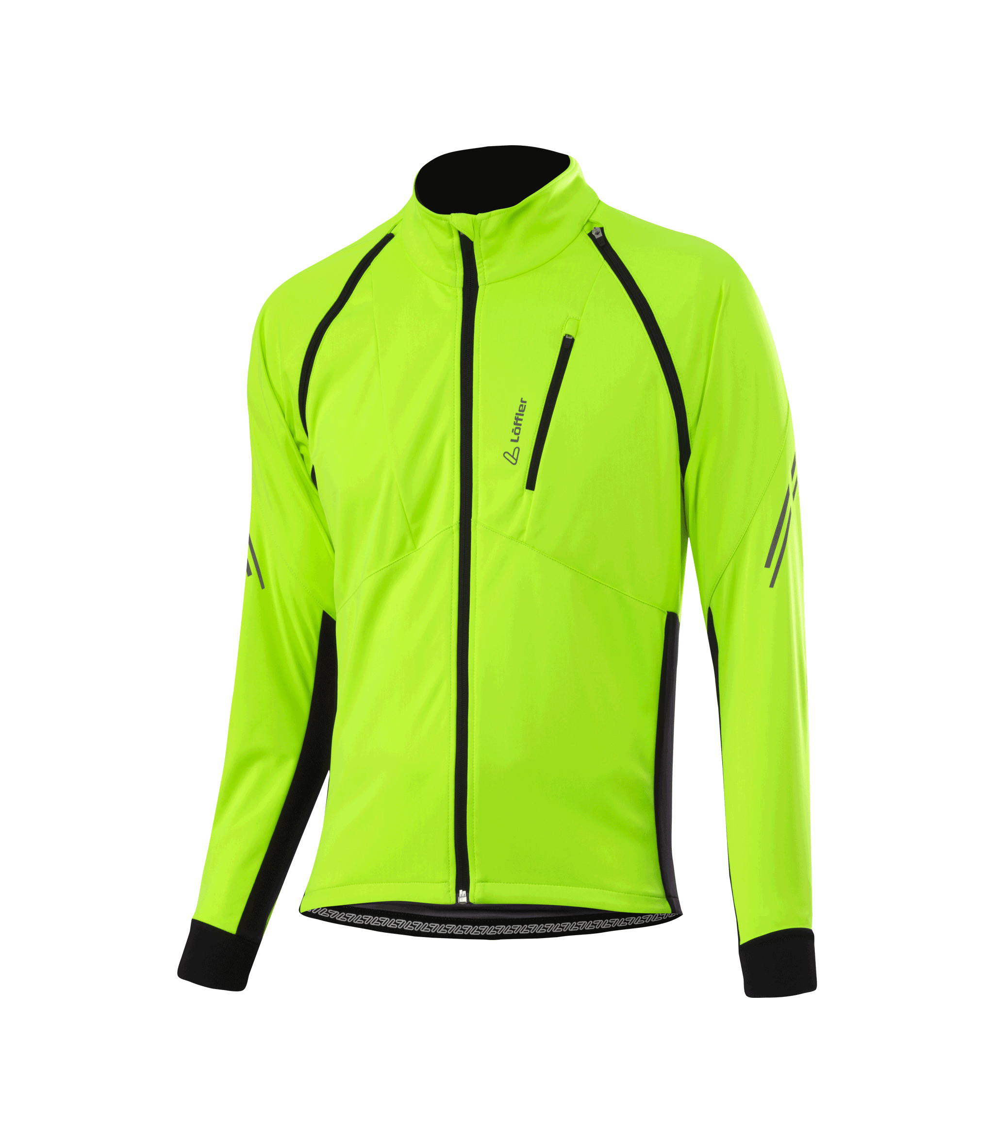 Löffler M Veste Zip-Off Vélo San Remo Ab Light Jaune Néon