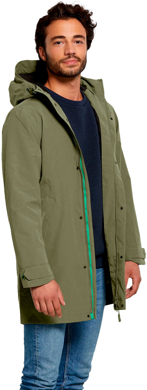 Basil Mosse parka de pluie homme olive