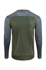 CUBE ATX maillot col rond TM manches longues olive´n´grey homme