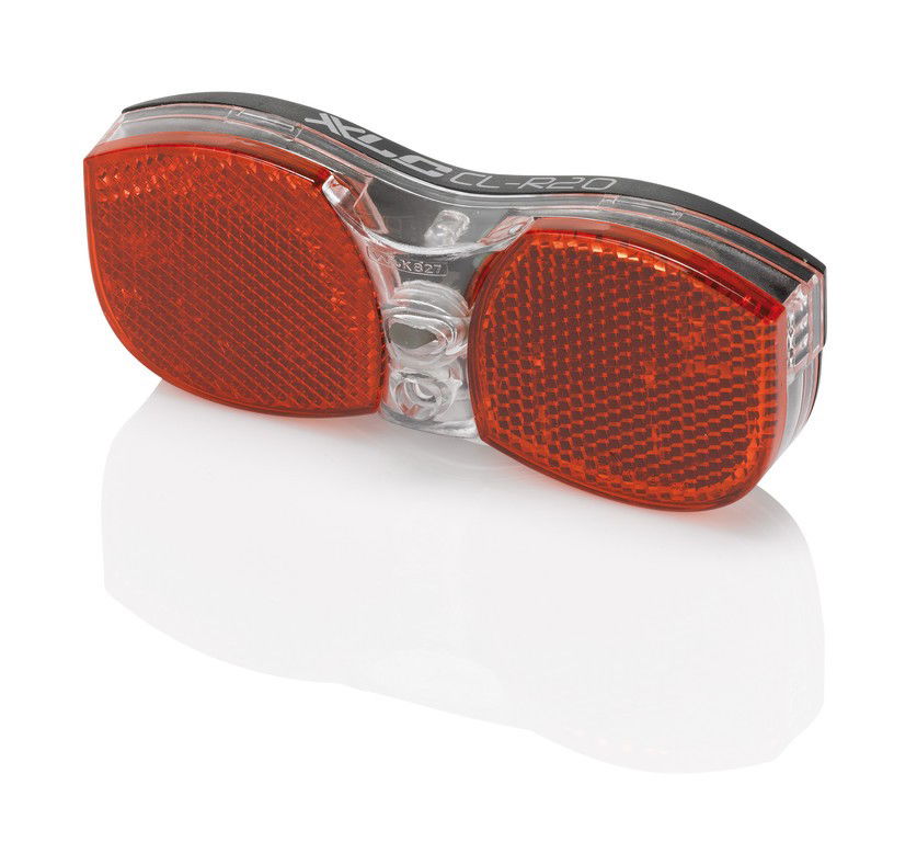 XLC Porte-bagages Set de lampes LED à piles incluant réflecteur