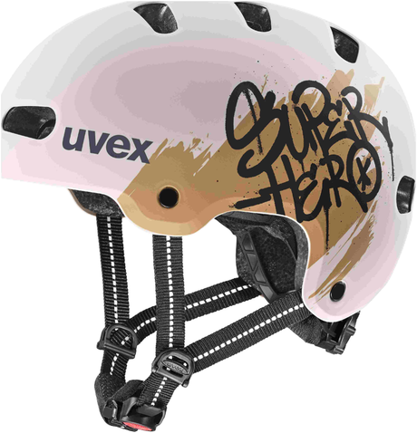 uvex Kid 4 Style Casque enfant Super Hero Warm Grey Mat