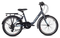 S'COOL chiX 20-K6 (2026) | Vélo enfant 20 pouces | Gris foncé/Aqua – aktuelle Variante