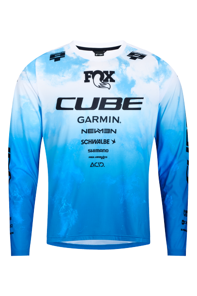 Cube Maillot VTT X Actionteam manches longues black´n´white