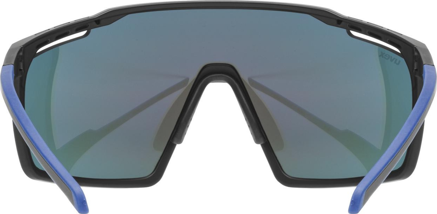 uvex Mtn Perform lunettes de vélo Noir-Bleu Mat / Miroir Bleu