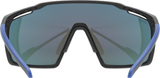 uvex Mtn Perform lunettes de vélo Noir-Bleu Mat / Miroir Bleu