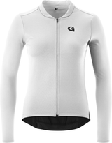 Gonso SITIVO TRIKOT MANCHES LONGUES - Maillot de vélo femme 1/1-FZ blanc / noir