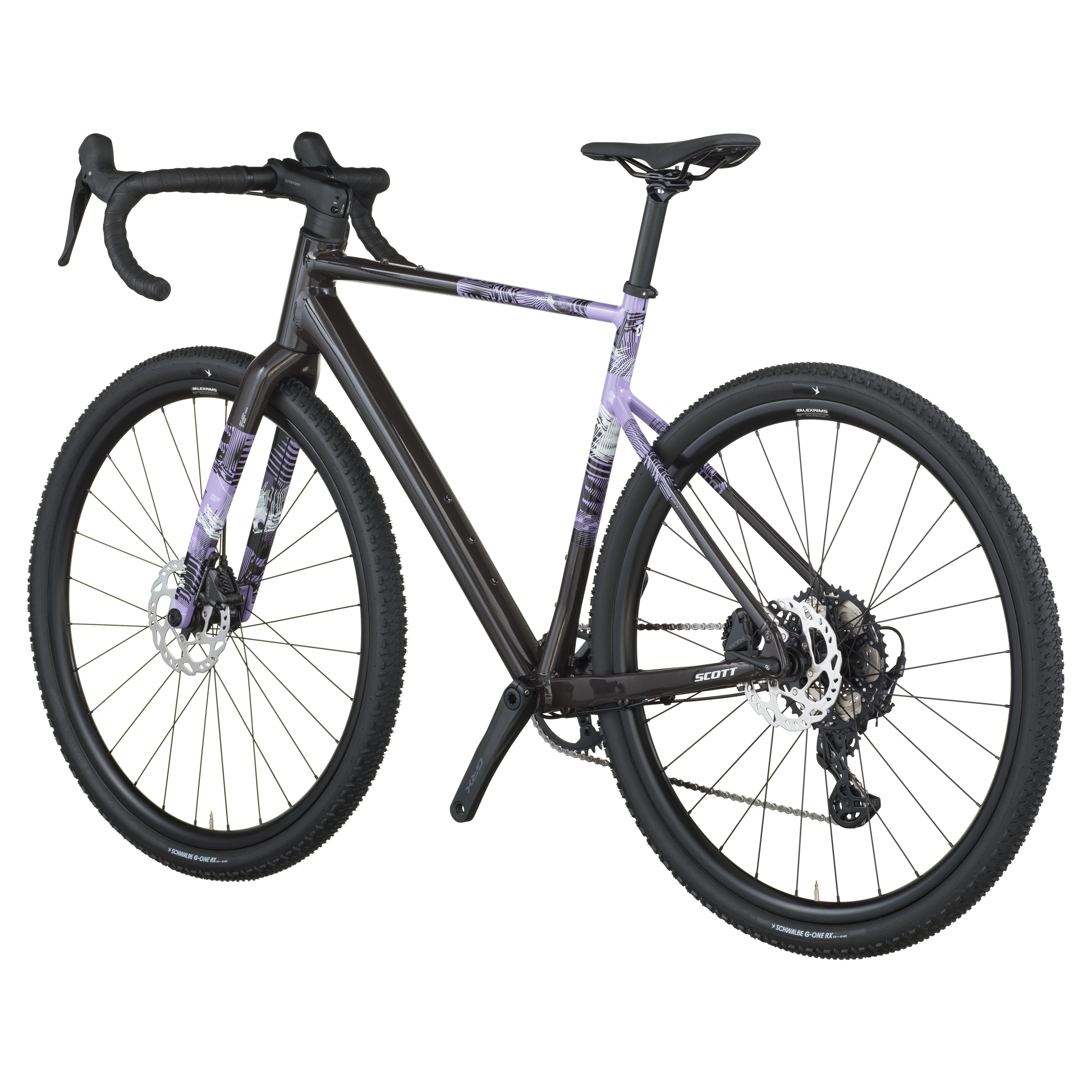 Scott Speedster Gravel 10 carbone noir/tulipe pourpre