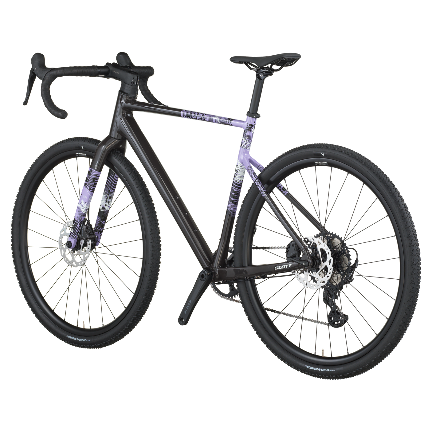 Scott Speedster Gravel 10 carbone noir/tulipe pourpre