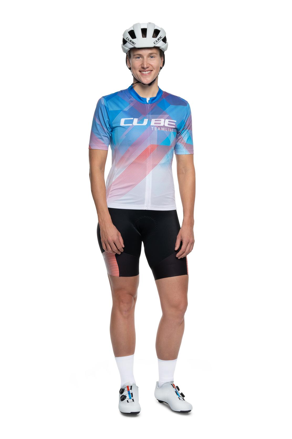 Cube WS Maillot CMPT TEAMLINE manches courtes blanc