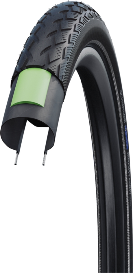 Schwalbe Marathon | Performance Line | Guard 26"/559mm Noir+Réflexe