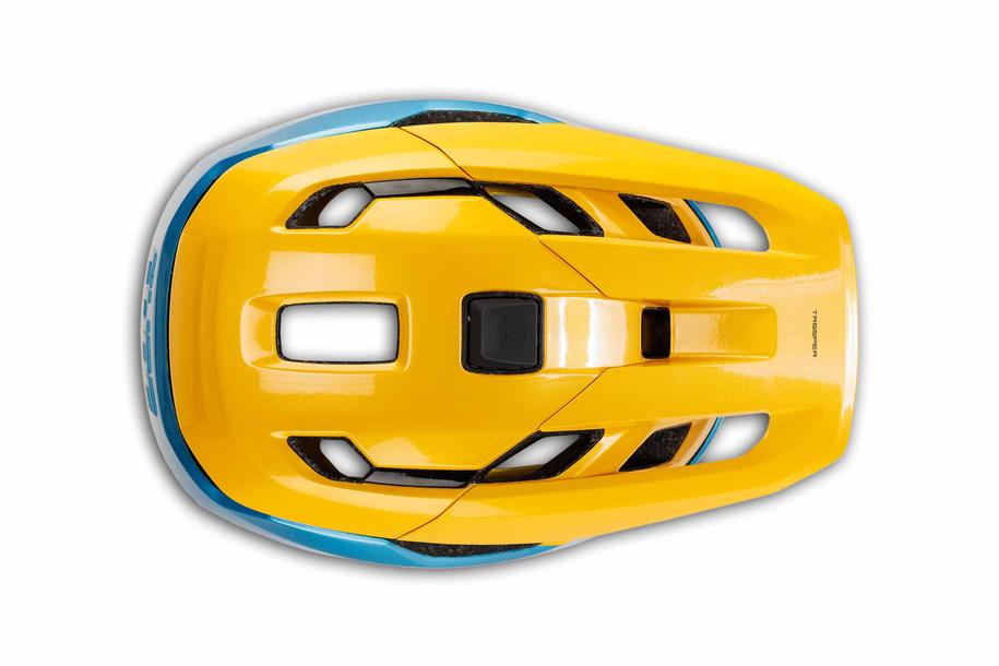 Casque CUBE TROOPER jaune´n´bleu´n´rose